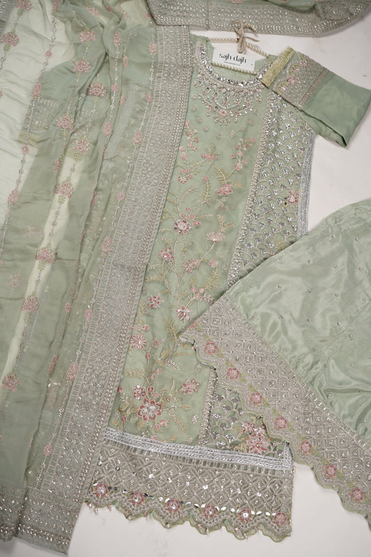 Tehwar - Luxury Festive Collection with Sharara - Ready to Wear - Tehv8d6