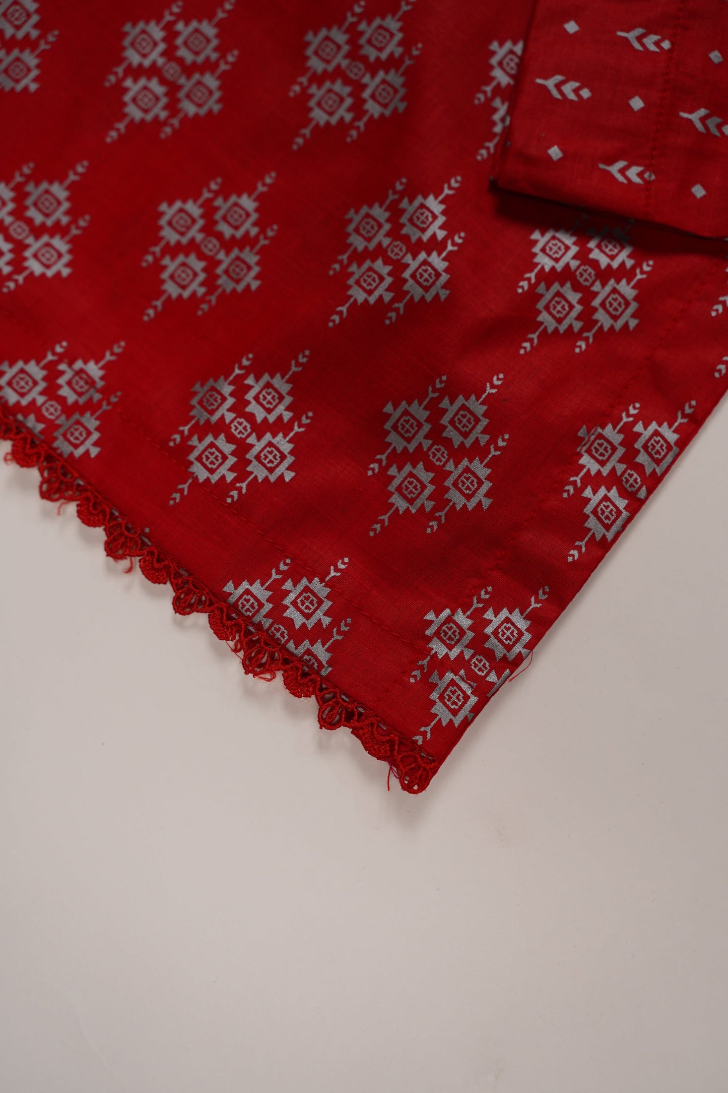 Rozi - Printed cotton Outfit - Ready to Wear PD121 red
