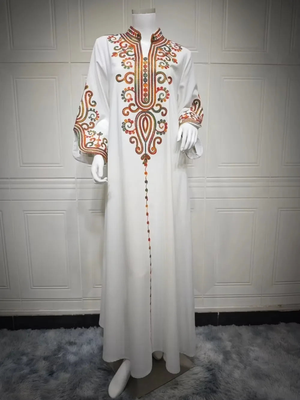 Abaya Dress For Women Embroidery Vestidos Largos Islam Arab Long Robe Jalabiya Ramadan Morocco Kaftan Dubai Abayas Dresses 2026