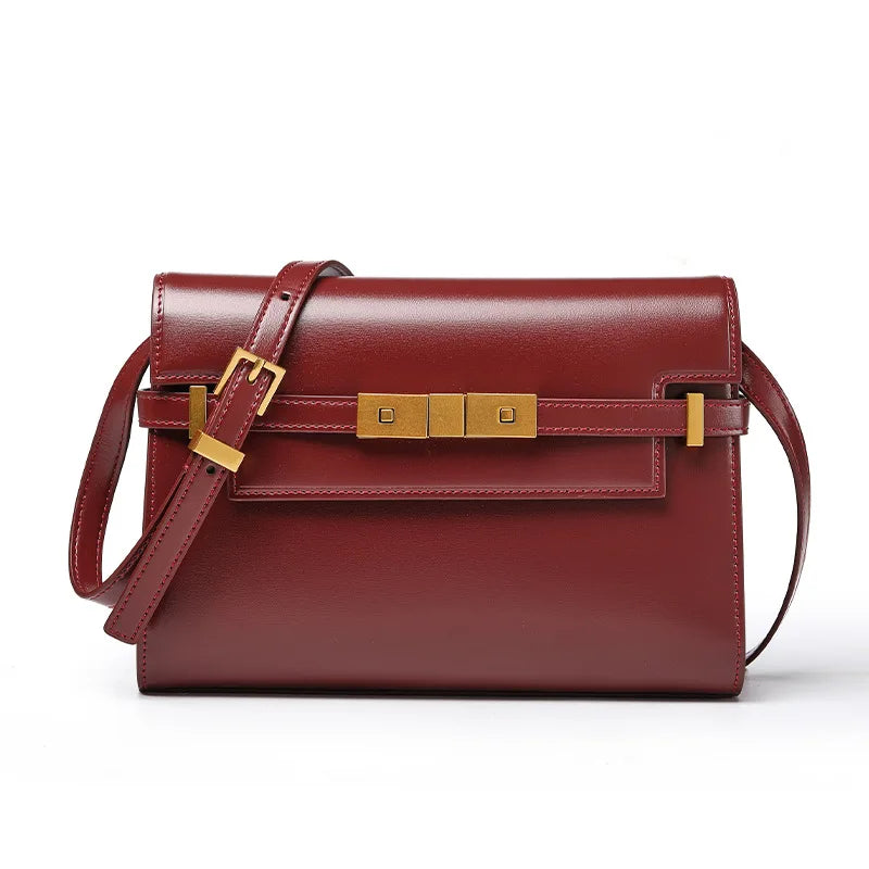 Retro High-End Feeling Manhattan Handbag Underarm Mailman Bag for Stylish Urban Living