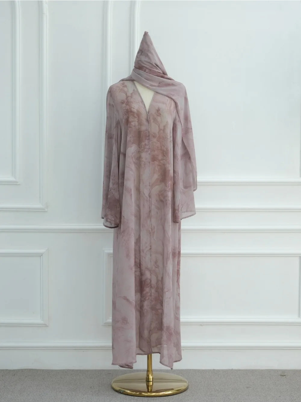 Eid Abaya for Women Print Cardigan Scarf Set Muslim Dresses Ramadan Morocco Dubai Jalabiya Kaftan Vestidos Arab Long Robe 2025