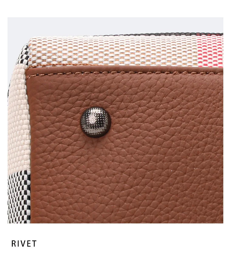 Aidrani Small Checkered Handbag: Chic Design, Signature Style
