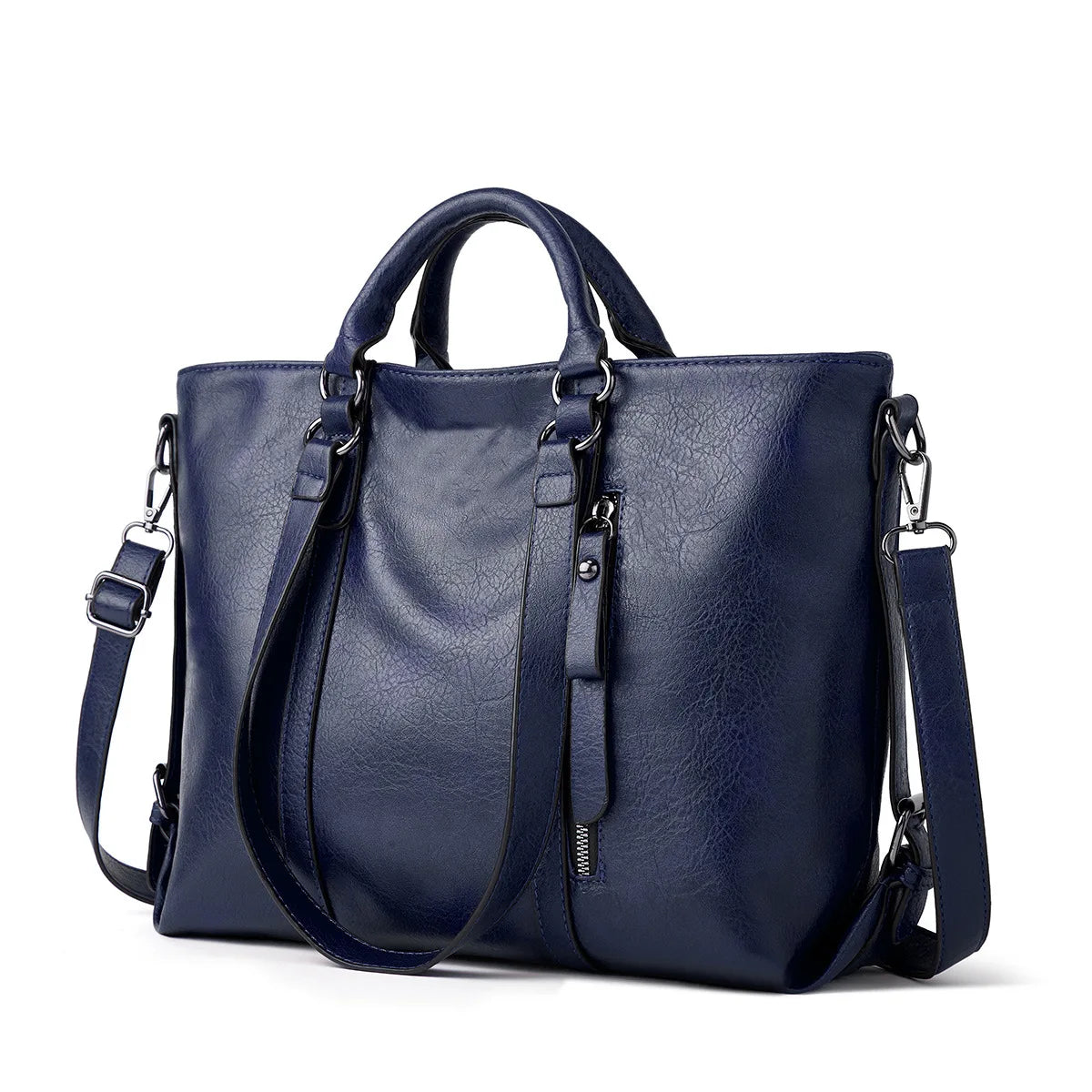 Work handbag 14inch retro PU leather and multi pocket design, suitable for office computer bag for daily use during