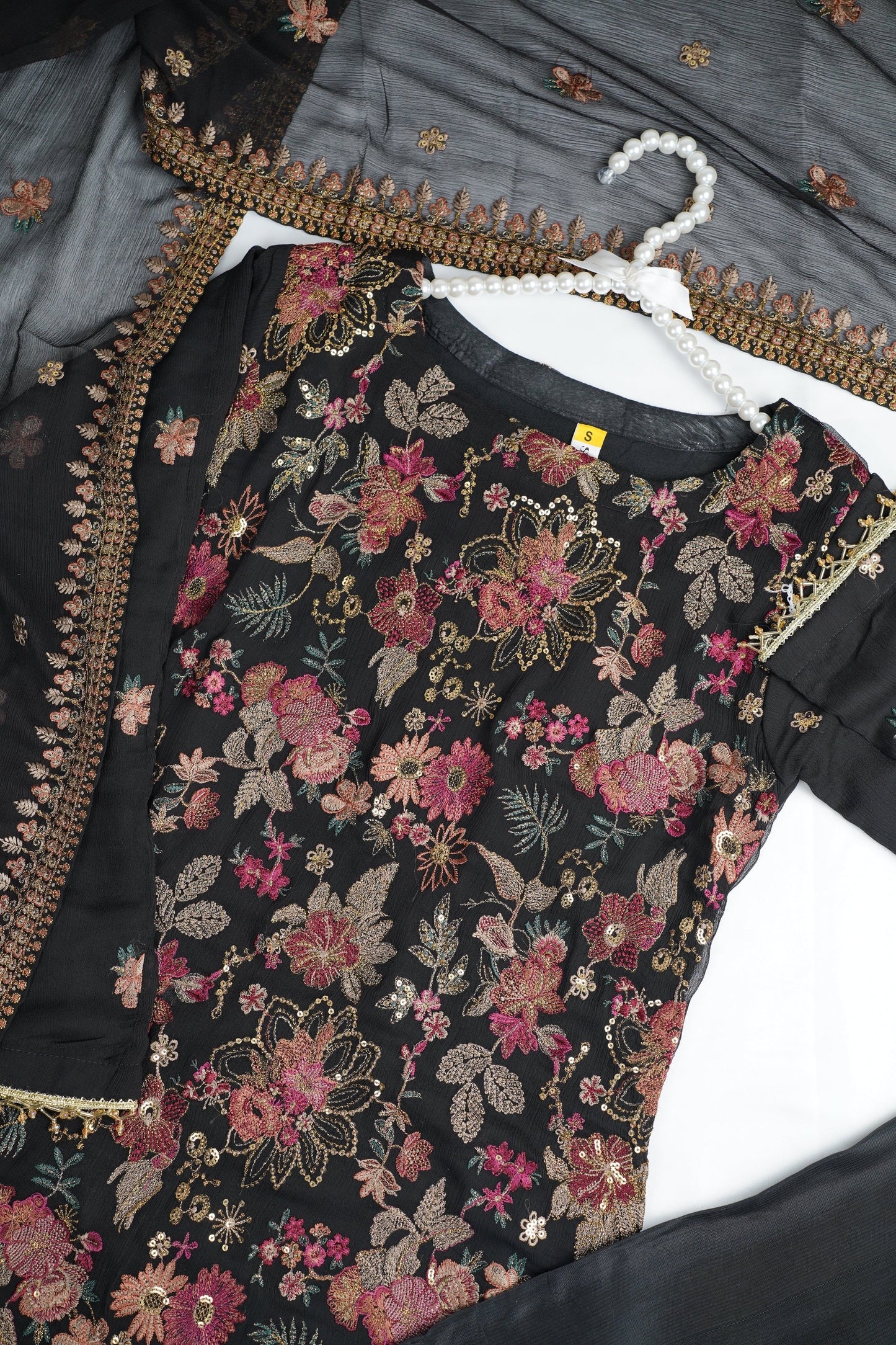 Husan e Jahan - Luxury Chiffon Suit with Chiffon Dupatta - Ready to Wear - VS1 - D2 - Eid 2025-SD