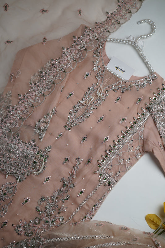 Tehwar - V3 - Luxury Festive Collection with Gharara - Organza - Ready to Wear - D8-SD