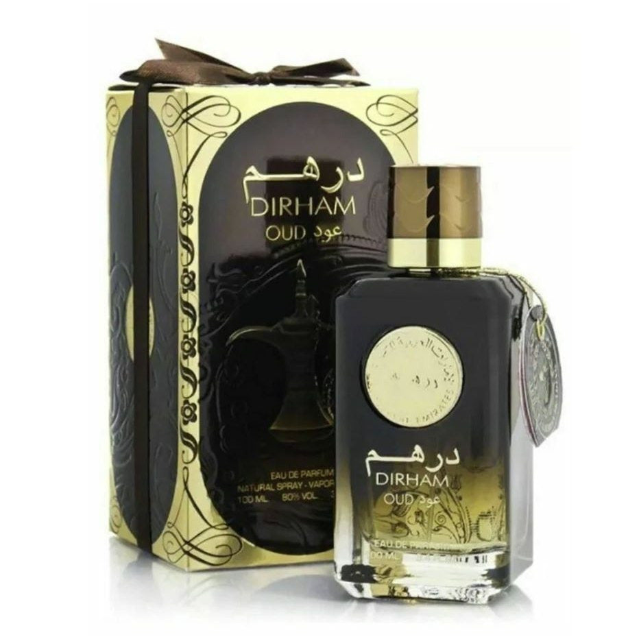 Arabic Dubai Perfume 100 ml Unisex Eau de Parfum Dirham Oud Made in Dubai UAE Long-Lasting Fragrance for Men & Women Dubai Perfume
