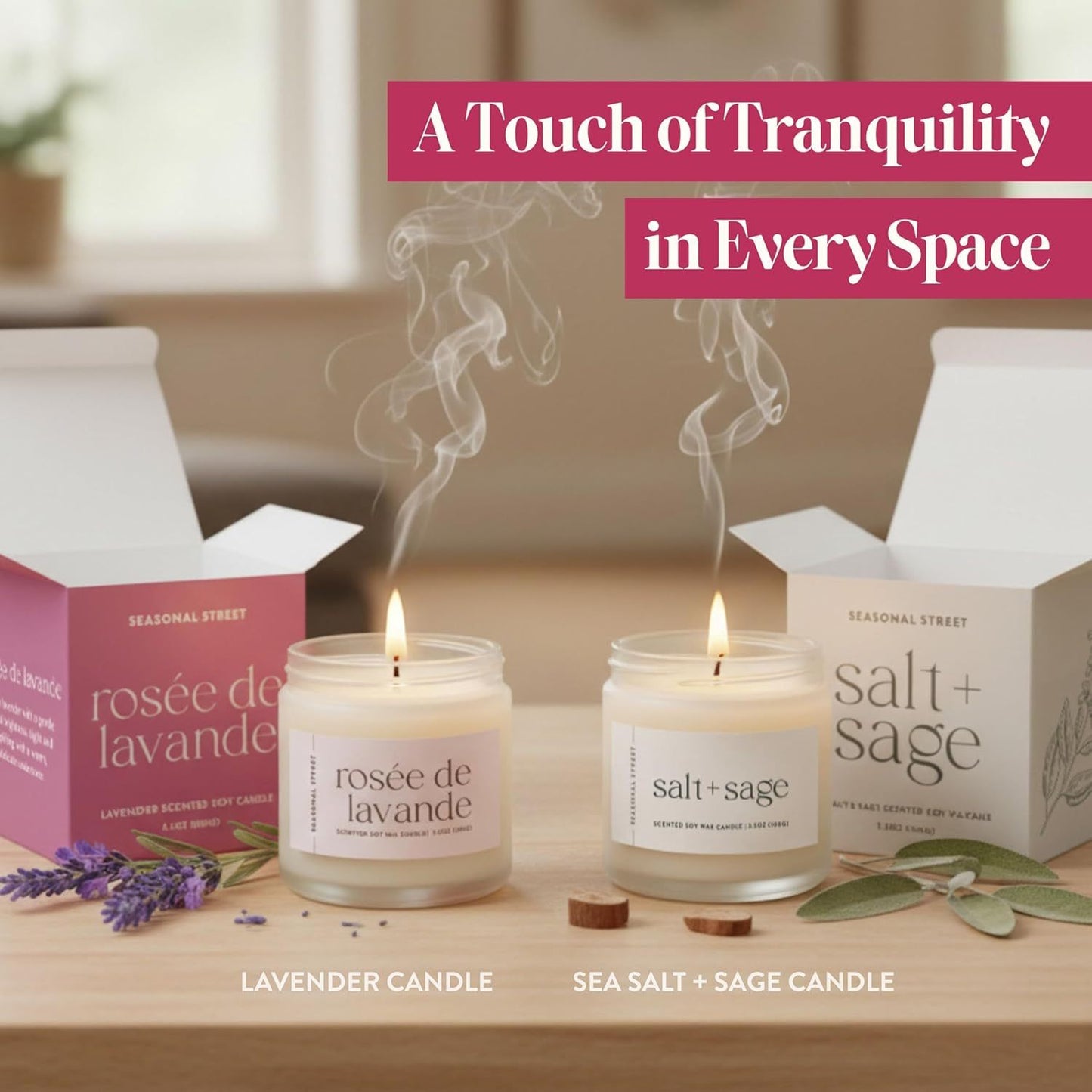 Valentines Day Gift for Her - Birthday Pamper Gifts for Women with Scented Candle, Pink Socks, Hot Chocolate Sachet, Best Wishes Card, Self Care Box, Gifts for Mum, Hot Chocolate Gift Set