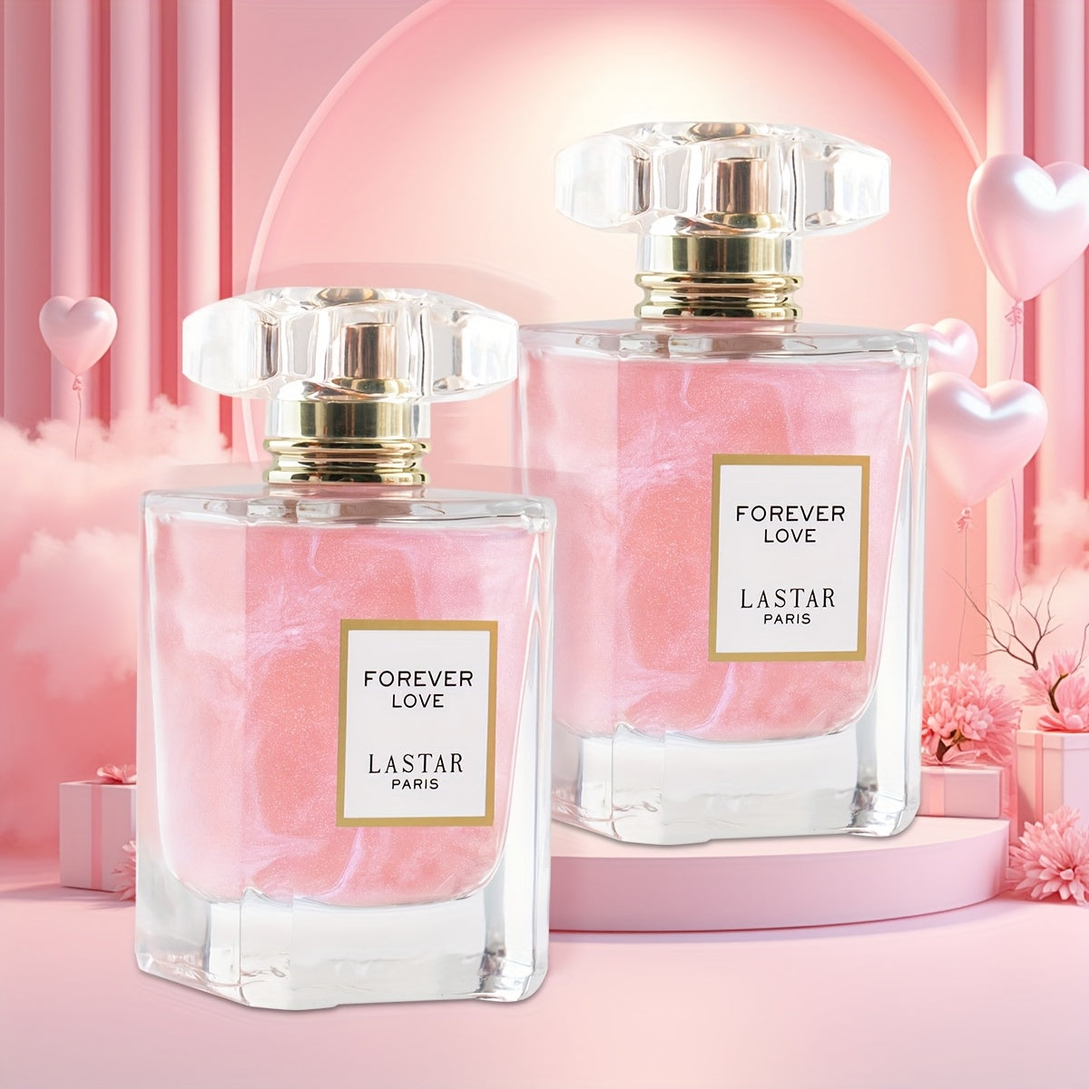 2 Bottles, Women's Long-lasting Perfume, Perfume Spray, Charming Rose, Jasmine Scent, Lasting Show The Charm Of Women, Senior Women's Perfume, A Total Of 110ml, Gift for Women, Holiday Surprise, Valentine's Day, Mother's Day
