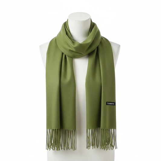 Solid Colour Premium Tassel Scarf