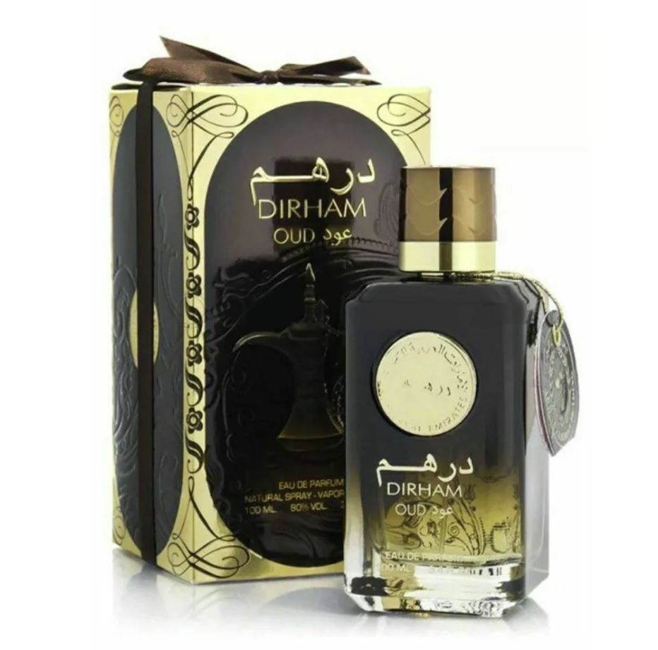Arabic Dubai Perfume 100 ml Unisex Eau de Parfum Dirham Oud Made in Dubai UAE Long-Lasting Fragrance for Men & Women Dubai Perfume