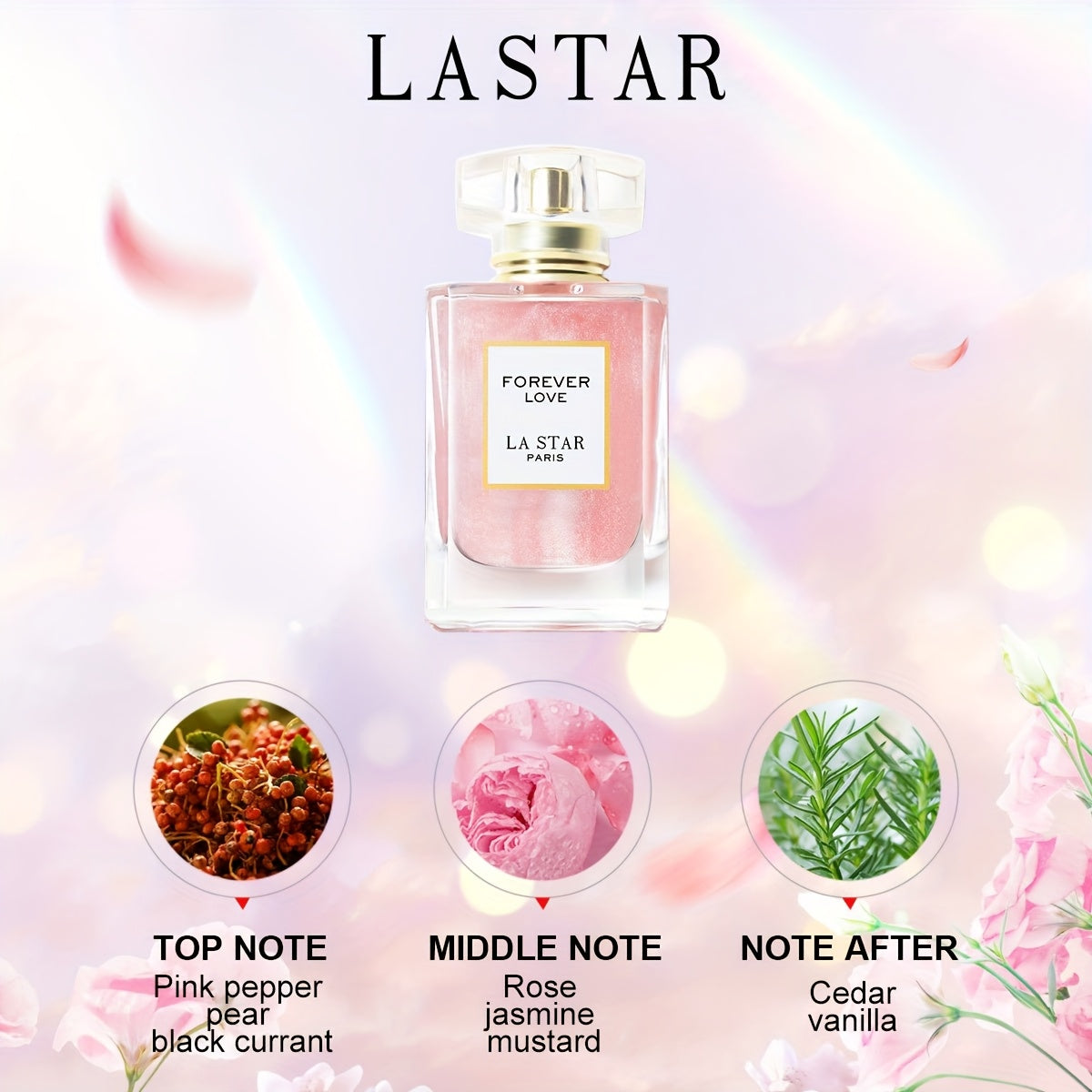 2 Bottles, Women's Long-lasting Perfume, Perfume Spray, Charming Rose, Jasmine Scent, Lasting Show The Charm Of Women, Senior Women's Perfume, A Total Of 110ml, Gift for Women, Holiday Surprise, Valentine's Day, Mother's Day