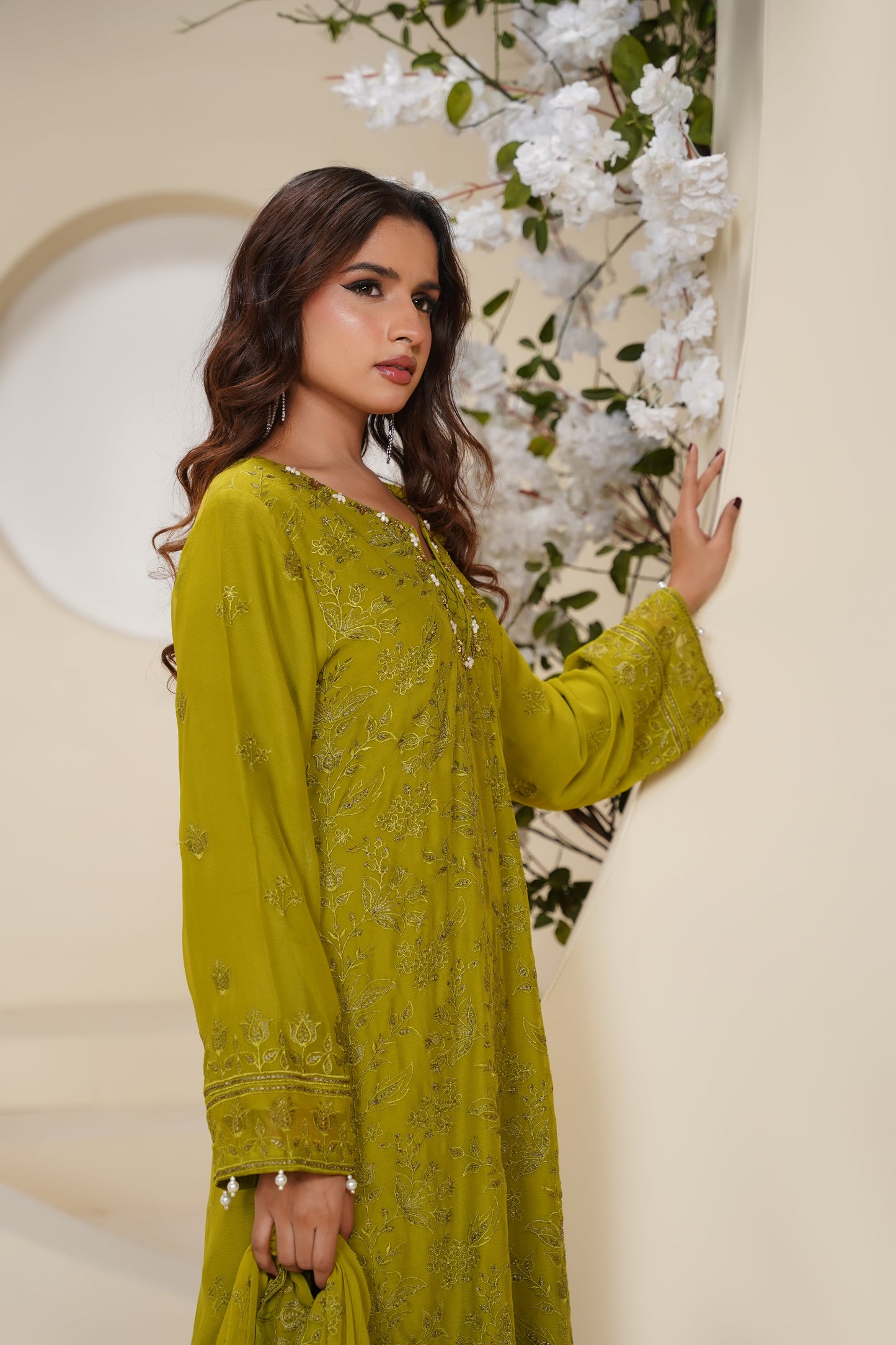Husan e Jahan - Luxury Chiffon Outfit with Chiffon Dupatta - Ready to Wear - SD-HEJ-V3-D6