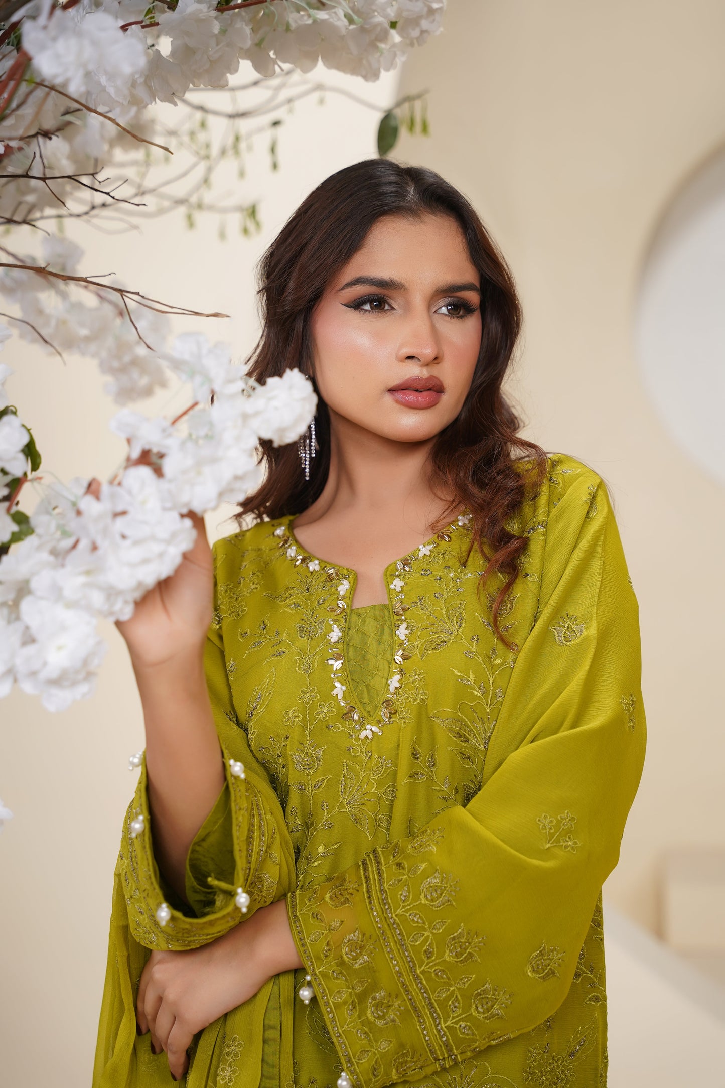 Husan e Jahan - Luxury Chiffon Outfit with Chiffon Dupatta - Ready to Wear - SD-HEJ-V3-D6