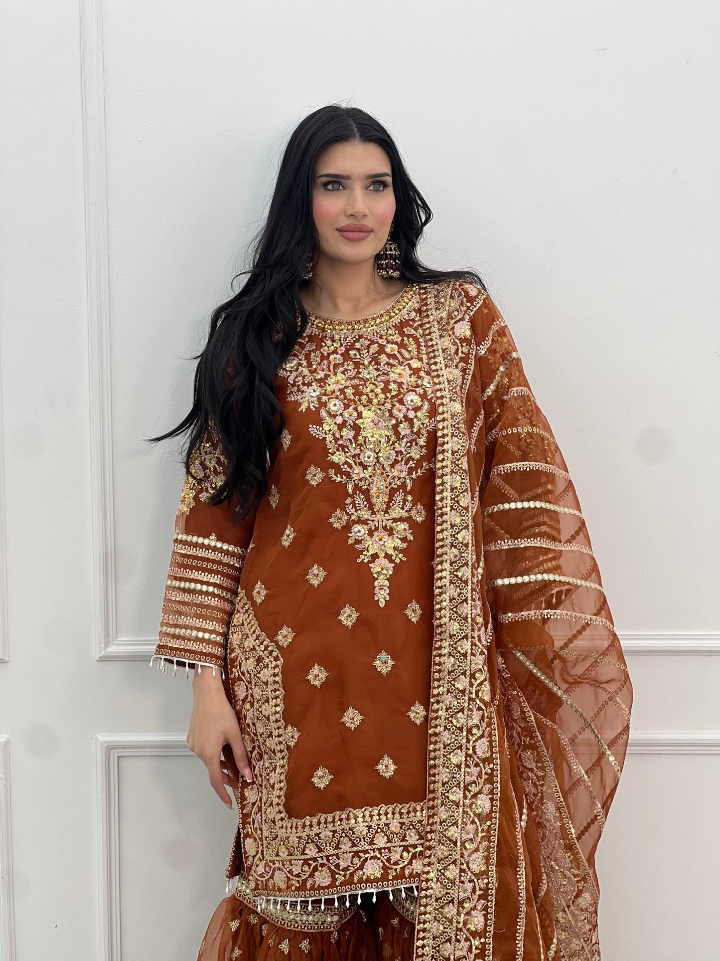 Tehwar - V4 - Luxury Festive Collection with Gharara - Organza - Ready to Wear -  SD10