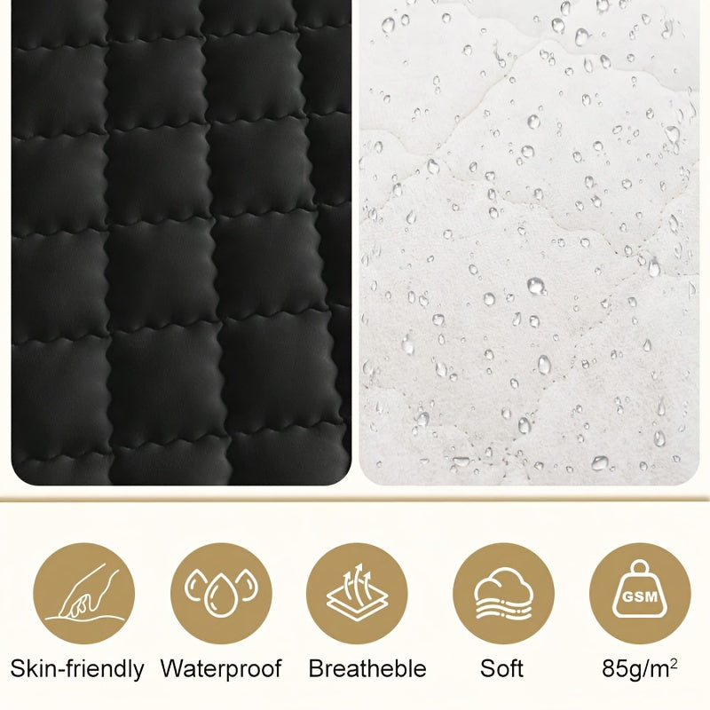 1 Waterproof Mattress Protector - Reusable Underpads, Solid Quilted Geometric Stitching Design, Thickened Durable Fabric, Suitable for Dorms, Camping, RVs And Hotels - Machine Washable, Mattress Waterproof, Camping Essentials