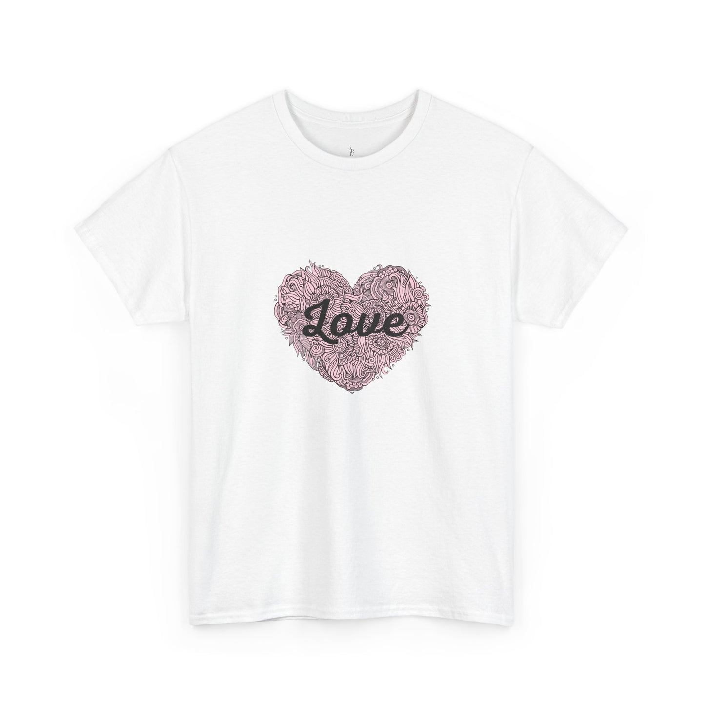 Love Floral Heart Tee - Romantic Valentine’s Day Graphic T-Shirt