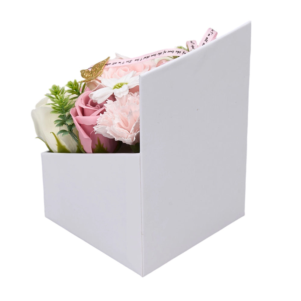 Flower Flower Soap in Gift Box Decorative Soap Artificial Flower Bath Soap for Birthday Valentine'S Day Her Girls Lover