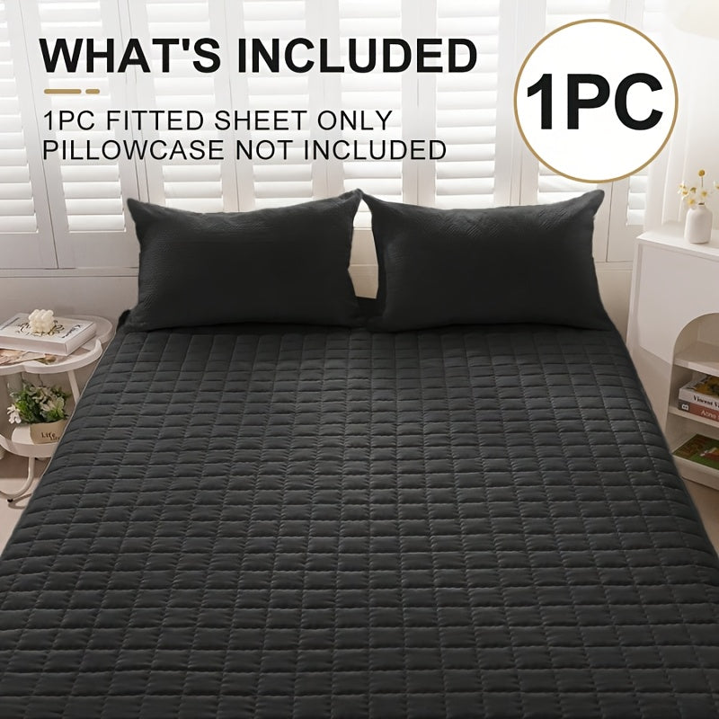 1 Waterproof Mattress Protector - Reusable Underpads, Solid Quilted Geometric Stitching Design, Thickened Durable Fabric, Suitable for Dorms, Camping, RVs And Hotels - Machine Washable, Mattress Waterproof, Camping Essentials