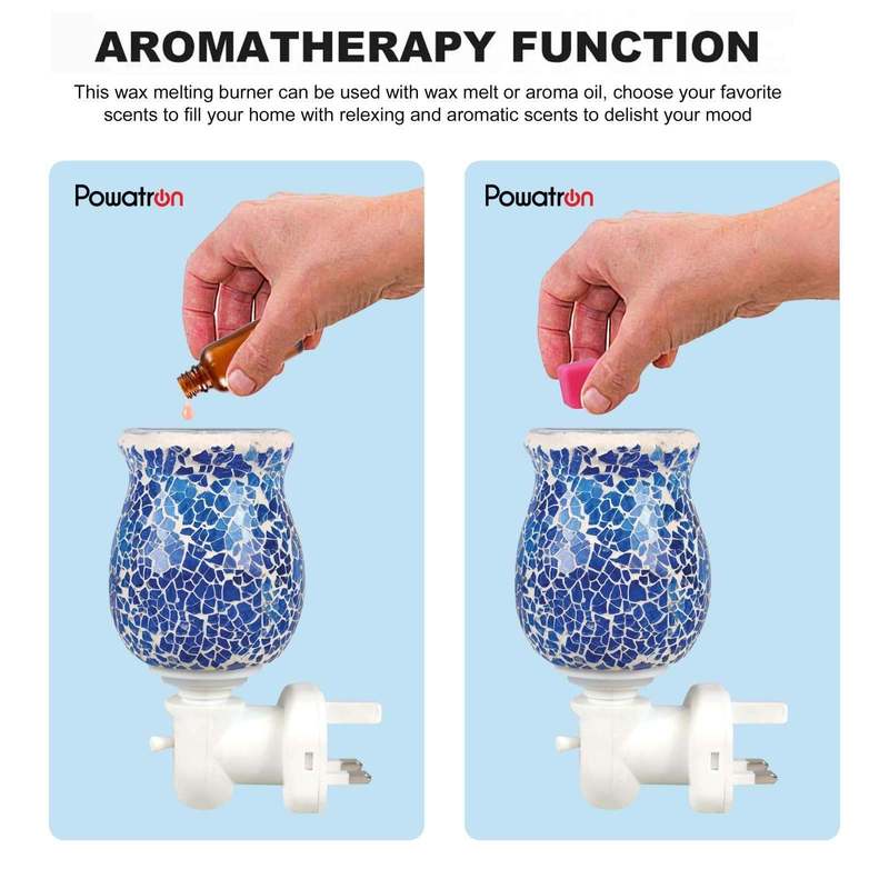 Tree of Life Oil Burner & Wax Warmer | Plug-in Aroma Diffuser plus Sandalwood Wax Melts