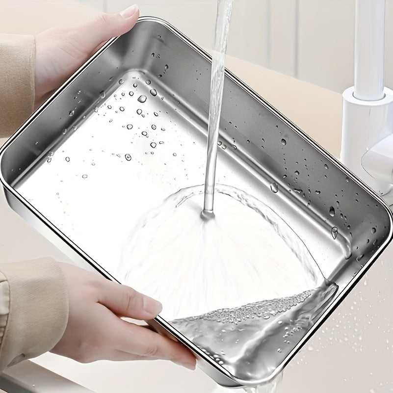 Set of 6/3 Stainless Steel Food Storage Containers That Are Leak-Proof, Stackable, And Designed to Save Space. Made from Durable Stainless Steel with Airtight Lids to Keep Food Fresh, Perfect for Meal Preparation, Storing Fru