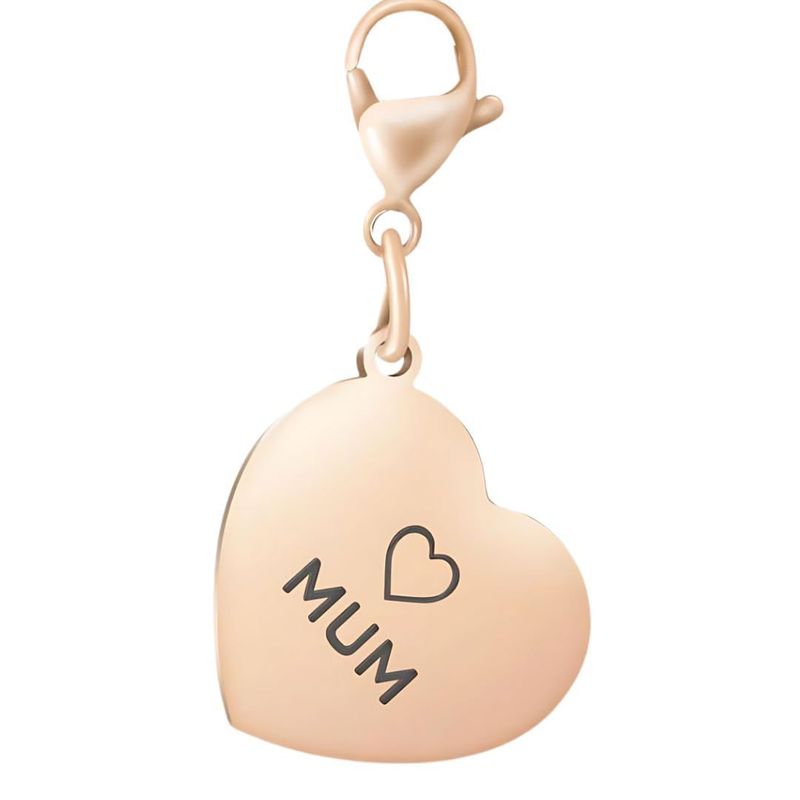 MGJ™ Austrian Crystal Mum Heart Charm Toggle Bracelet for Women - Hypoallergenic Silvery/Rose Golden Jewellery Gift Festive Christmas Gift for Women Ladies, Wife, Her – Includes White Gift Box & Bag