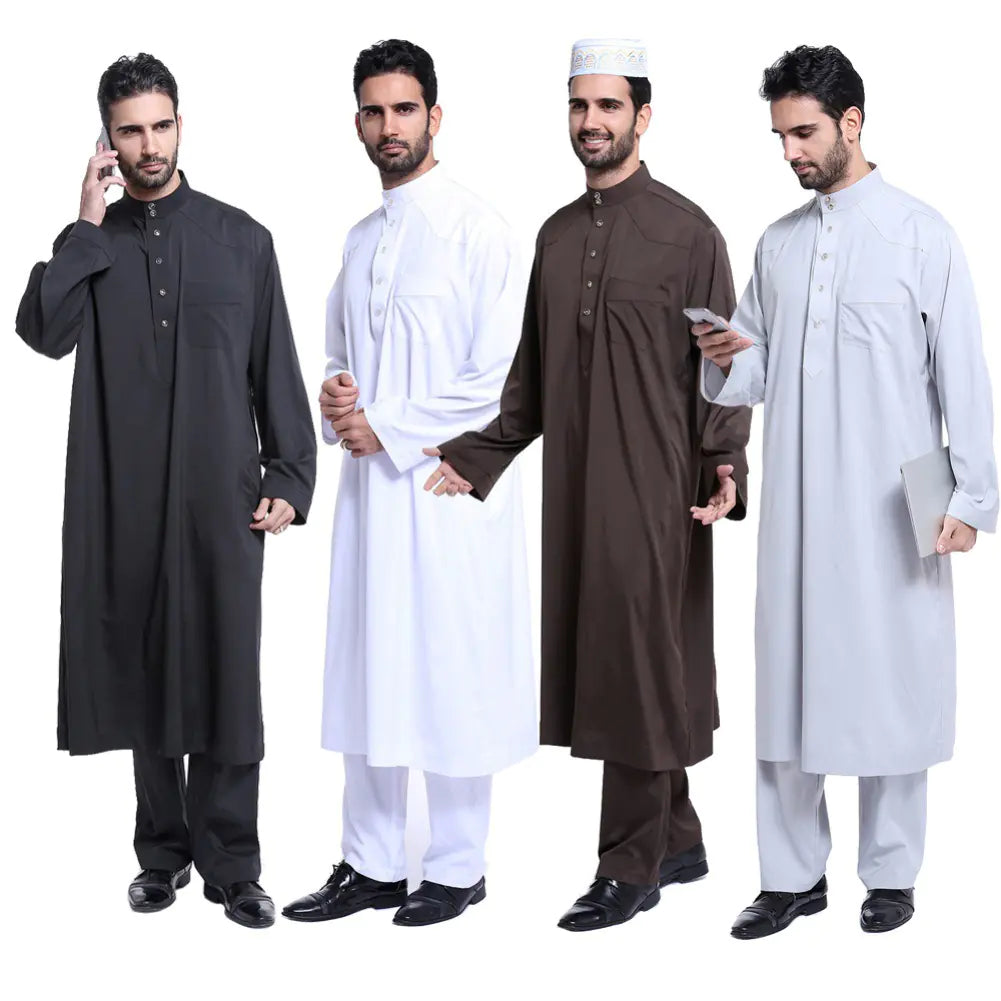 Men's Arabic Thobe - Hui Style Traditional Robe