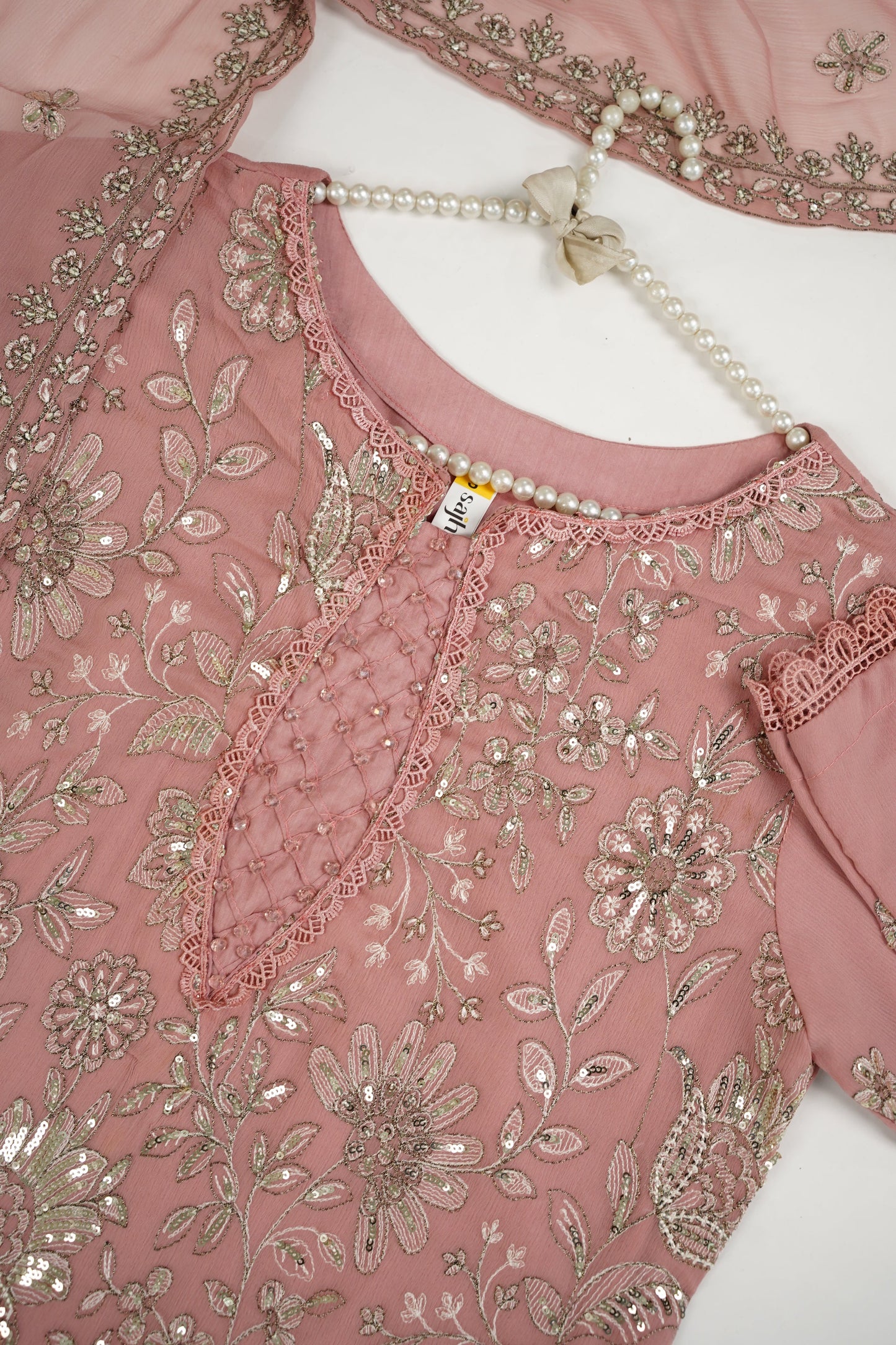 Husan e Jahan - Luxury Chiffon Outfit with Chiffon Dupatta - Ready to Wear - V2 - Eid25 - 06-SD