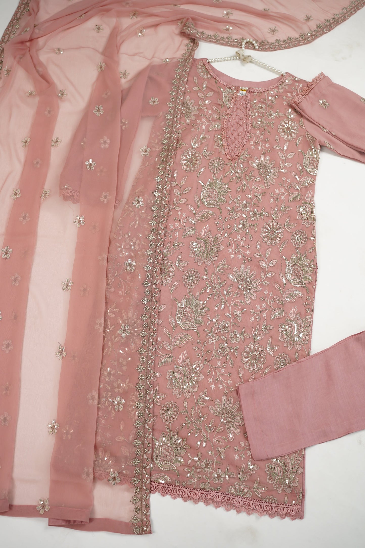Husan e Jahan - Luxury Chiffon Outfit with Chiffon Dupatta - Ready to Wear - V2 - Eid25 - 06-SD