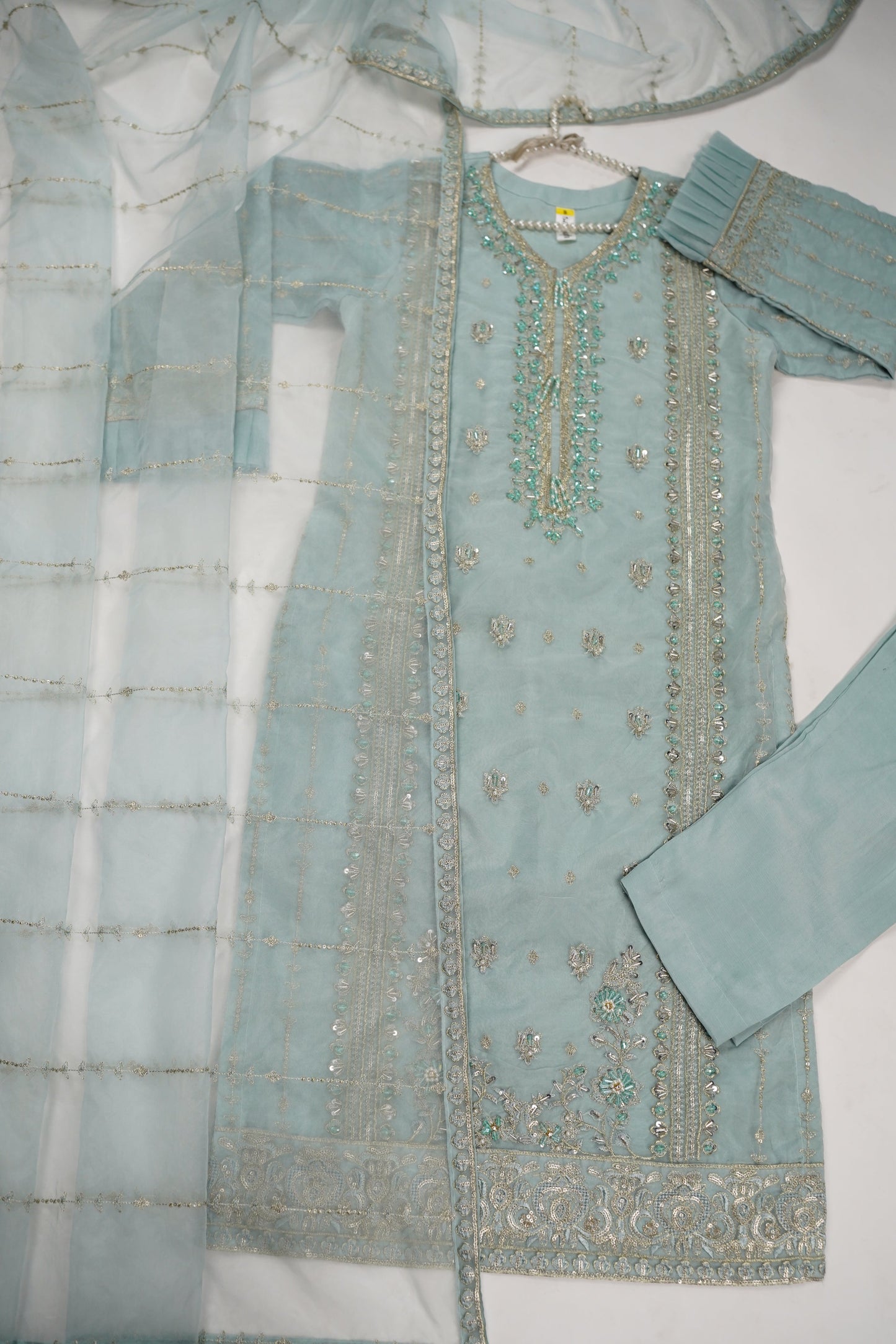 Tehwar - Luxury Organza Outfit - Festive Collection - Ready to Wear - V6 - D7 - Eid25 - 10