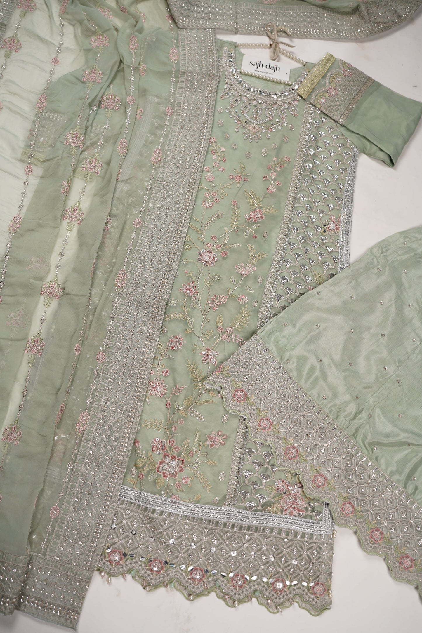 Tehwar - Luxury Festive Collection with Sharara - Ready to Wear - Tehv8d6
