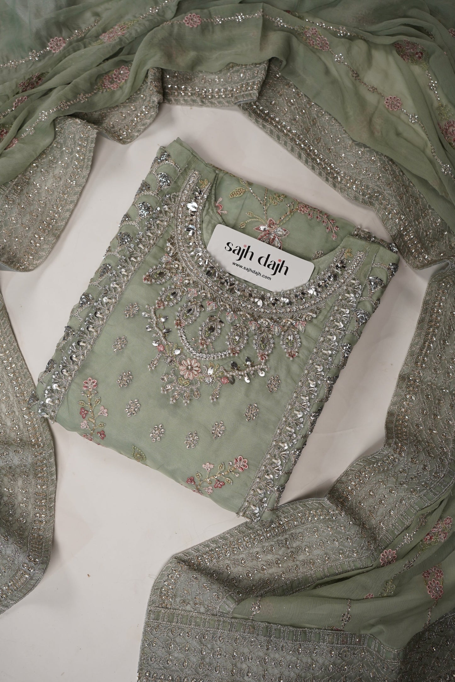 Tehwar - Luxury Festive Collection with Sharara - Ready to Wear - Tehv8d6