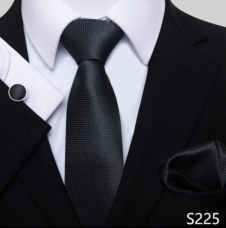 Tie For Men Blue Gold 65 Colors Sale Wedding Present Tie Pocket Squares Set Necktie Suit Accessories Fit Group Holiday Party
