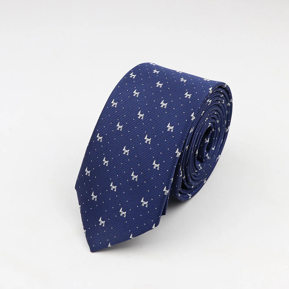 Tie For Men Classic Business Paisley Floral Stripe Plaid Dots 6cm Jacquard Necktie Accessories Daily Wear Cravat Wedding Dress