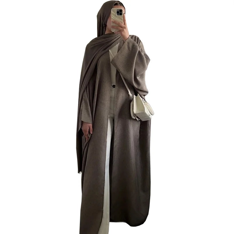 Hot Eid Muslim Abaya for Women Cardigan Robe Jalabiya Arabic Ramadan Dresses Modest Morocco Dubai Abayas Kaftan Islam Vestidos