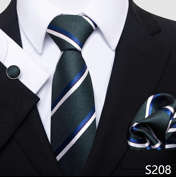 Tie For Men Blue Gold 65 Colors Sale Wedding Present Tie Pocket Squares Set Necktie Suit Accessories Fit Group Holiday Party