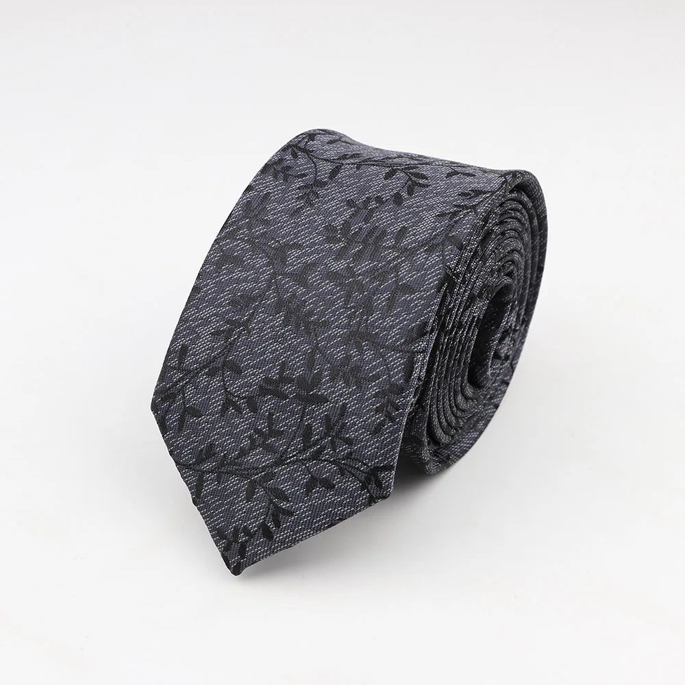 Tie For Men Classic Business Paisley Floral Stripe Plaid Dots 6cm Jacquard Necktie Accessories Daily Wear Cravat Wedding Dress