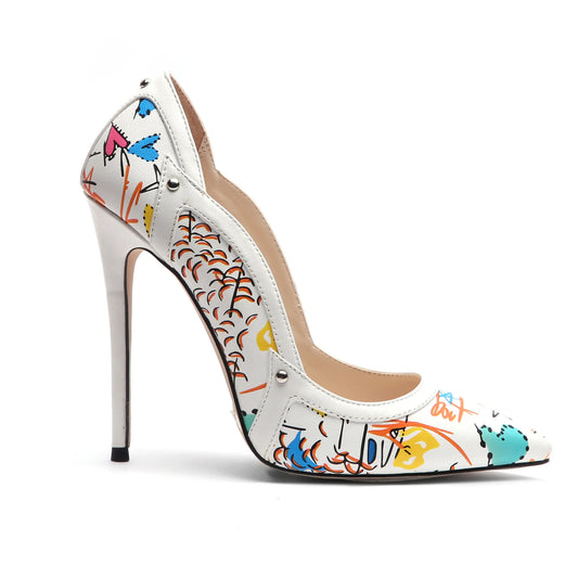 Women's New Design High Heel Pumps Hot Sale Ladies Shoes 12cm Thin Heels Rubber Insole for Summer Wedding Fashion Trend Ankle