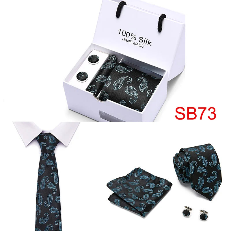 High Quality Silk Ties for Men 145cm Long Fashion Red Necktie 7.5cm Wide Formal Plaid Men's Tie  Drop Shipping