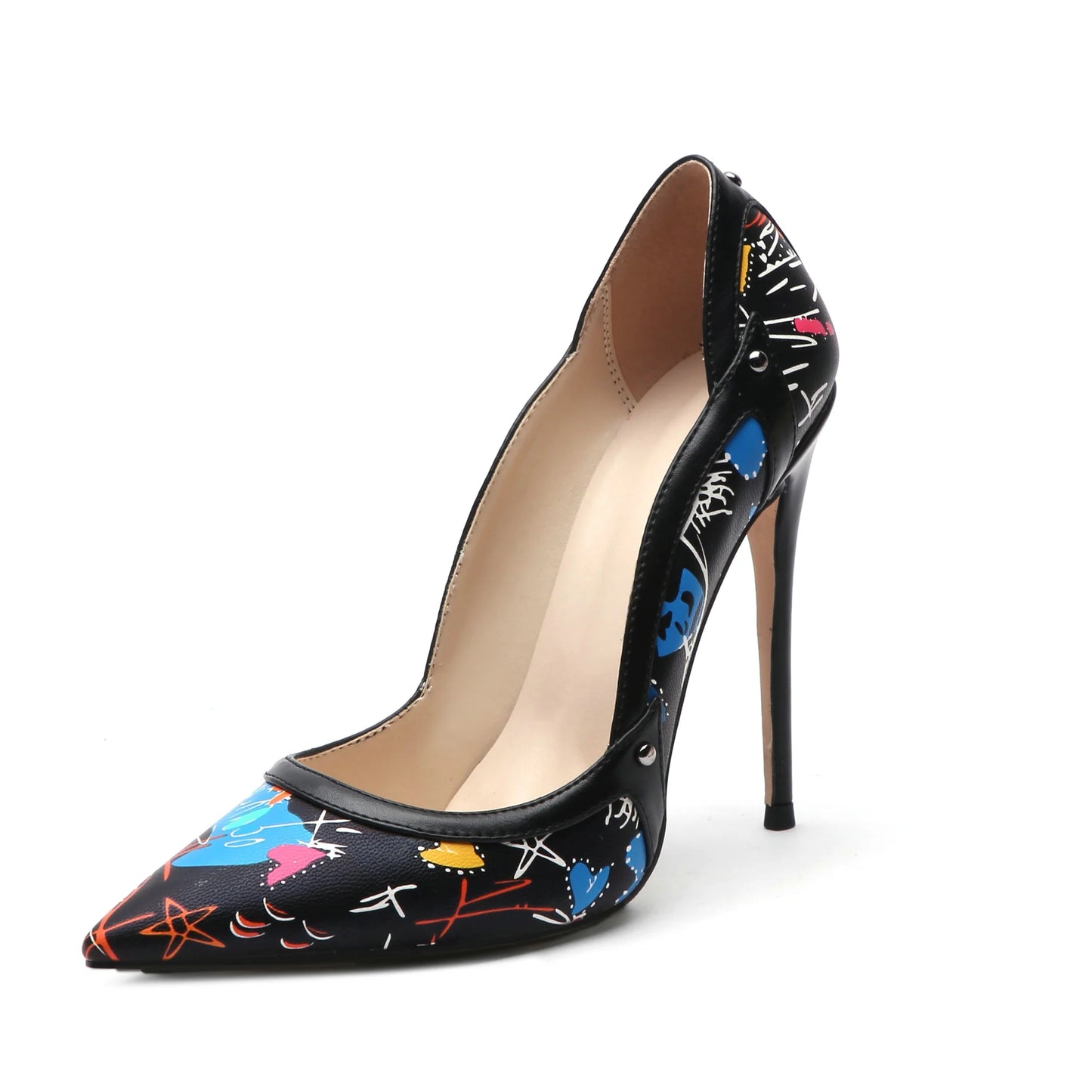 Women's New Design High Heel Pumps Hot Sale Ladies Shoes 12cm Thin Heels Rubber Insole for Summer Wedding Fashion Trend Ankle