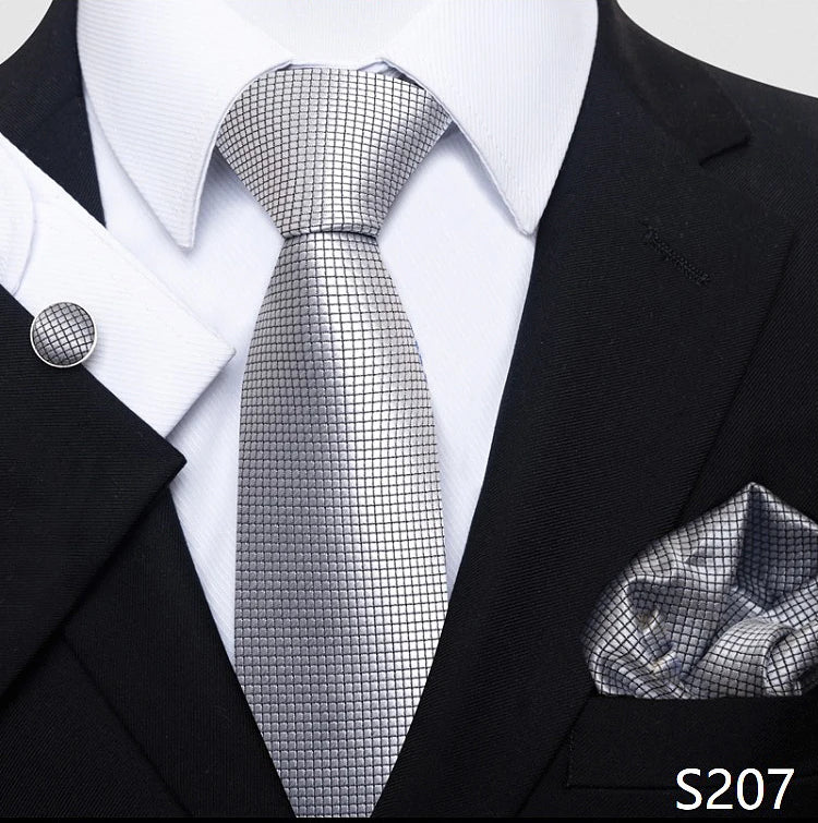 Tie For Men Blue Gold 65 Colors Sale Wedding Present Tie Pocket Squares Set Necktie Suit Accessories Fit Group Holiday Party