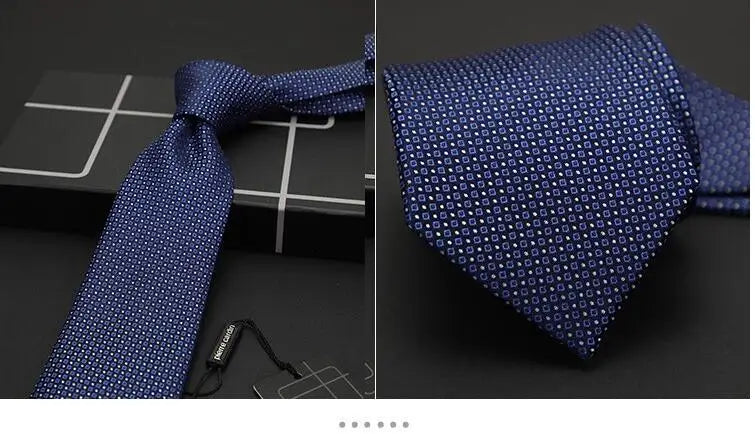 Men Necktie Silk Extended 160 cm Long 8 cm Width Blue Ties Business Wedding Fashion Tall