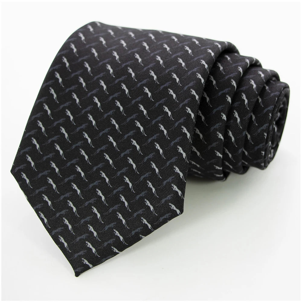 New men's fashion print tie Hand-made 8cm silk necktie Paisley floral geometric Neck Tie for business party wedding gift