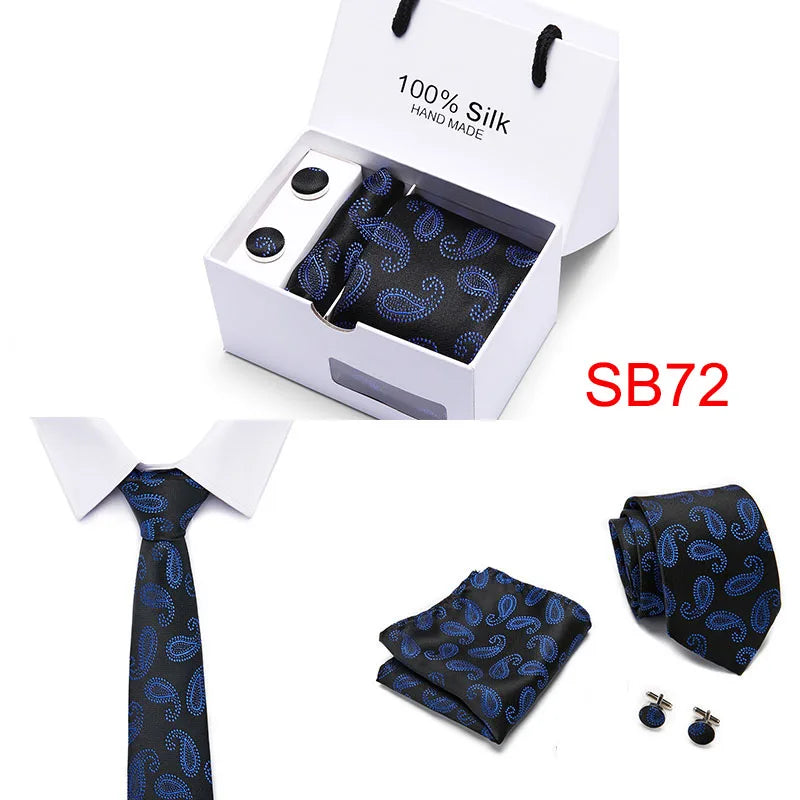 High Quality Silk Ties for Men 145cm Long Fashion Red Necktie 7.5cm Wide Formal Plaid Men's Tie  Drop Shipping