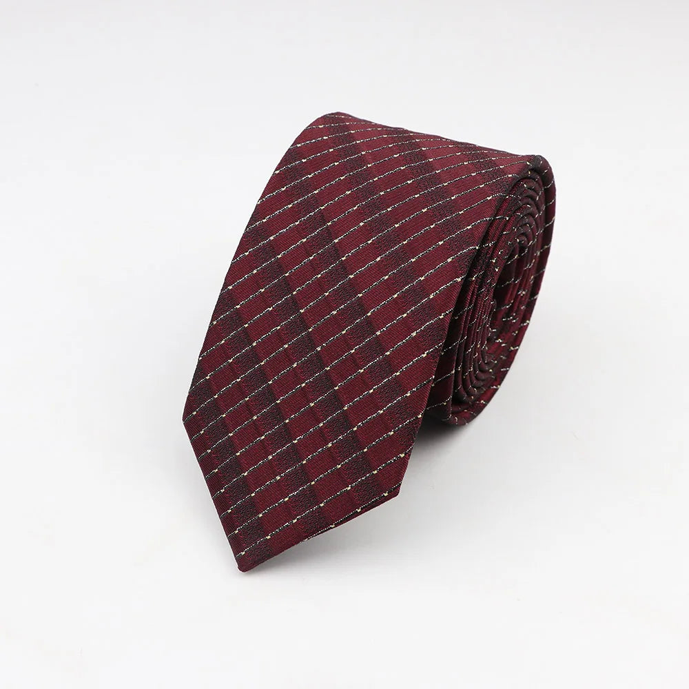Tie For Men Classic Business Paisley Floral Stripe Plaid Dots 6cm Jacquard Necktie Accessories Daily Wear Cravat Wedding Dress