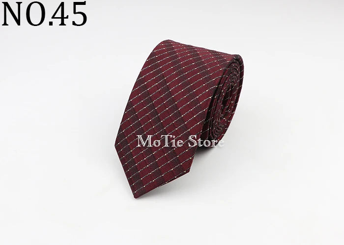 Tie For Men Classic Business Paisley Floral Stripe Plaid Dots 6cm Jacquard Necktie Accessories Daily Wear Cravat Wedding Dress