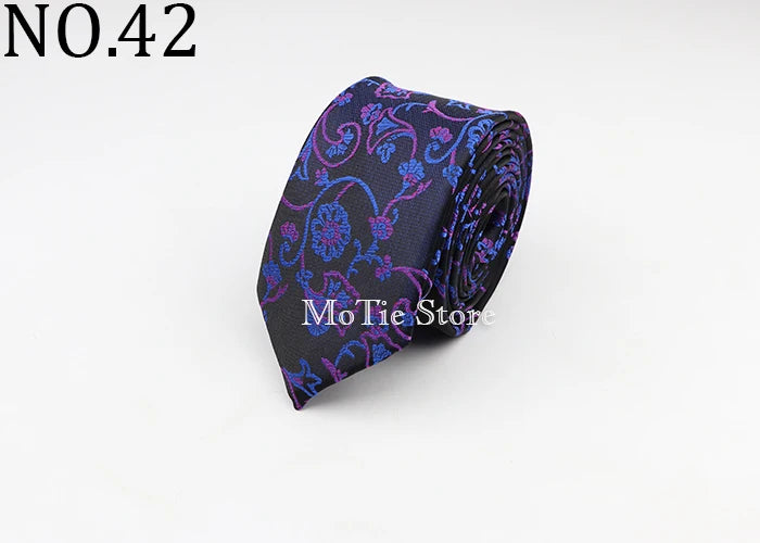 Tie For Men Classic Business Paisley Floral Stripe Plaid Dots 6cm Jacquard Necktie Accessories Daily Wear Cravat Wedding Dress