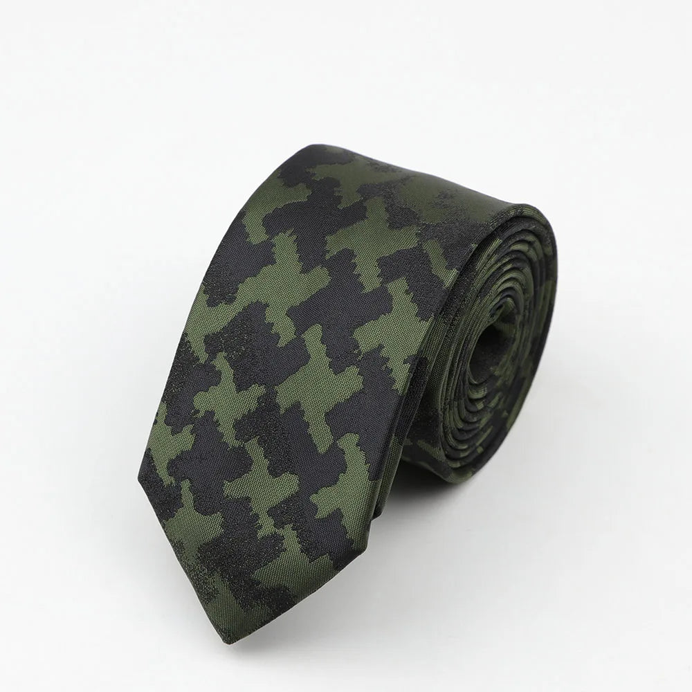 Tie For Men Classic Business Paisley Floral Stripe Plaid Dots 6cm Jacquard Necktie Accessories Daily Wear Cravat Wedding Dress