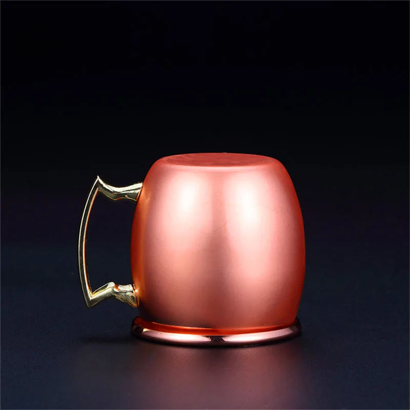 Copper Plated Moscow Mule Shot Glass Mug Mini 60ml Vodka Beer Wine Cup Cocktail Mugs Metal Canecas Travel Bar Drinkware Tools