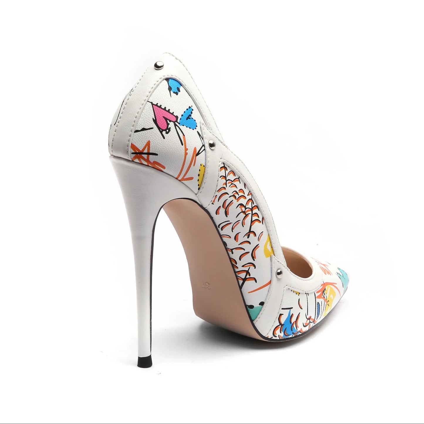 Women's New Design High Heel Pumps Hot Sale Ladies Shoes 12cm Thin Heels Rubber Insole for Summer Wedding Fashion Trend Ankle