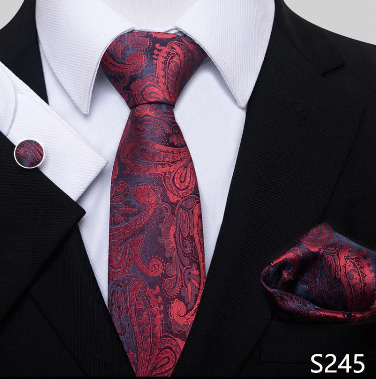 Tie For Men Blue Gold 65 Colors Sale Wedding Present Tie Pocket Squares Set Necktie Suit Accessories Fit Group Holiday Party